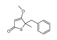 5-benzyl-4-methoxy-5-methylthiophen-2-one Structure