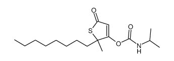 Isopropyl-carbamic acid 2-methyl-2-octyl-5-oxo-2,5-dihydro-thiophen-3-yl ester Structure