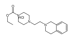 ethyl 4-[2-(3,4-dihydro-1H-isoquinolin-2-yl)ethyl]piperazine-1-carboxylate,hydrochloride结构式