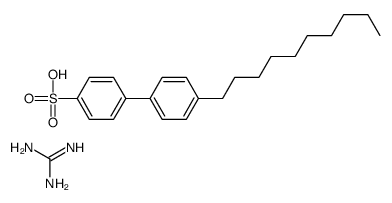 4-(4-decylphenyl)benzenesulfonic acid,guanidine结构式