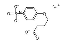 disodium,4-(4-sulfonatophenoxy)butanoate Structure