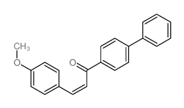 2-Propen-1-one,1-[1,1'-biphenyl]-4-yl-3-(4-methoxyphenyl)- Structure