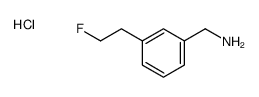 [3-(2-fluoroethyl)phenyl]methanamine,hydrochloride Structure