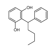 2-(1-phenylpentyl)benzene-1,3-diol结构式