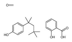 formaldehyde,2-hydroxybenzoic acid,4-(2,4,4-trimethylpentan-2-yl)phenol Structure