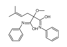 2-methoxy-2-(3-methylbut-2-enyl)-N,N'-diphenylpropanediamide Structure