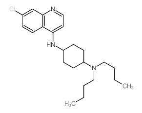 N,N-dibutyl-N-(7-chloroquinolin-4-yl)cyclohexane-1,4-diamine结构式