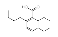 2-butyl-5,6,7,8-tetrahydronaphthalene-1-carboxylic acid结构式