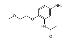 2-Acetylamino-4-aminophenyl-2'-methoxyethylether结构式
