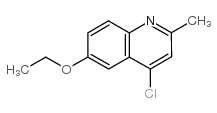 4-Chloro-6-ethoxy-2-methylquinoline structure