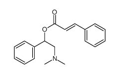 3-Phenylpropenoic acid 2-dimethylamino-1-phenylethyl ester结构式