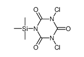1,3-dichloro-5-trimethylsilyl-1,3,5-triazinane-2,4,6-trione Structure