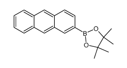 2-(4,4,5,5-tetramethyl-1,3,2-dioxaborolan-2-yl)anthracene structure