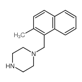 1-(2-甲基萘-1-甲基)哌嗪结构式