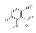 4-Hydroxy-3-methoxy-2-nitrobenzonitrile Structure