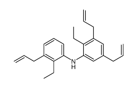 Benzenamine, 2-ethyl-N-(2-ethylphenyl)-, (tripropenyl) derivs.结构式