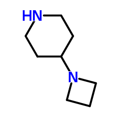 4-(氮杂环丁烷-1-基)哌啶结构式