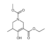 4-Hydroxy-5-methyl-5,6-dihydro-2H-pyridine-1,3-dicarboxylic acid 3-ethyl ester 1-methyl ester结构式