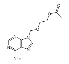 9-[(2-acethoxyethoxy)methyl]adenine结构式