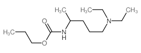 propyl N-(5-diethylaminopentan-2-yl)carbamate结构式