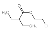 Butanoic acid,2-ethyl-, 2-chloroethyl ester Structure