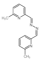 1-(6-methylpyridin-2-yl)-N-[(6-methylpyridin-2-yl)methylideneamino]methanimine Structure