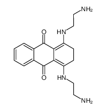 1,4-Bis-(2-aminoethyl-amino)-2,3-dihydro-anthrachinon结构式