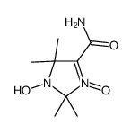 1-hydroxy-2,2,5,5-tetramethyl-3-oxidoimidazol-3-ium-4-carboxamide结构式