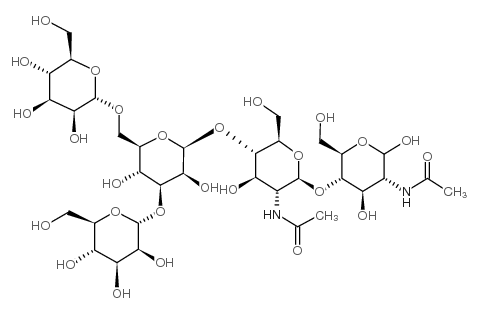 MANNOTRIOSE-DI-(N-ACETYL-D-GLUCOSAMINE)结构式