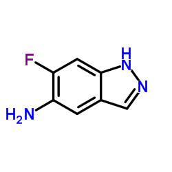 6-氟-1H-吲唑-5-胺结构式