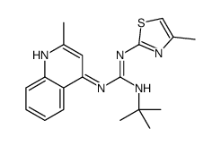 2-tert-butyl-1-(2-methylquinolin-4-yl)-3-(4-methyl-1,3-thiazol-2-yl)guanidine结构式