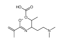 [5-(dimethylamino)-3-(2-methylprop-2-enoylamino)pentan-2-yl] carbonate结构式