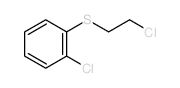 Benzene,1-chloro-2-[(2-chloroethyl)thio]- Structure