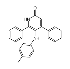 4,6-diphenyl-5-p-toluidino-2-pyridone结构式