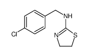 N-[(4-chlorophenyl)methyl]-4,5-dihydro-1,3-thiazol-2-amine结构式