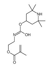 2-[[[(2,2,6,6-Tetramethyl-4-piperidinyl)oxy]carbonyl]amino]ethyl 2-methyl-2-propenoate Structure
