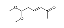 6,6-dimethoxy-hex-3t-en-2-one Structure