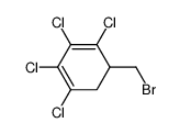 5-bromomethyl-1,2,3,4-tetrachloro-1,3-cyclohexadiene Structure
