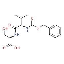((苄氧基)羰基)-L-缬氨酰-L-丝氨酸结构式