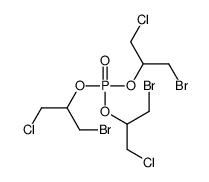 tris[2-bromo-1-(chloromethyl)ethyl] phosphate结构式