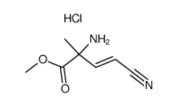 3-Butenoicacid,2-amino-4-cyano-2-methyl-,methylester,(E)-(9CI) Structure