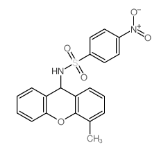 N-(4-methyl-9H-xanthen-9-yl)-4-nitro-benzenesulfonamide Structure