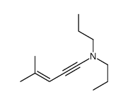 4-methyl-N,N-dipropylpent-3-en-1-yn-1-amine Structure