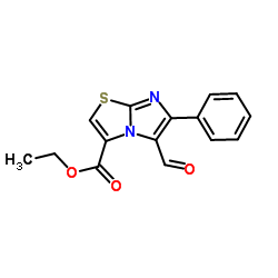 Ethyl 5-formyl-6-phenylimidazo[2,1-b][1,3]thiazole-3-carboxylate Structure
