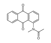 1-(acetyl-methyl-amino)-anthraquinone Structure