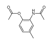 2-acetamido-4-methylphenyl acetate Structure