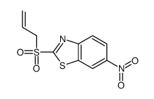 6-nitro-2-prop-2-enylsulfonyl-1,3-benzothiazole结构式