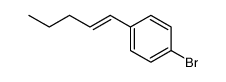 4-(1-trans-pentenyl)-bromobenzene Structure
