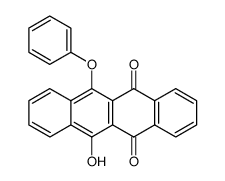 6-hydroxy-11-phenoxytetracene-5,12-dione结构式