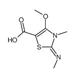 5-Thiazolecarboxylicacid,2,3-dihydro-4-methoxy-3-methyl-2-(methylimino)-(9CI) Structure